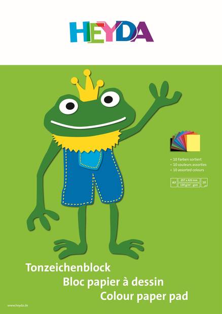 Paperilehtiö A3 10-os, 130g - Askartelutarvikkeet/kartongit - 137477 - 2