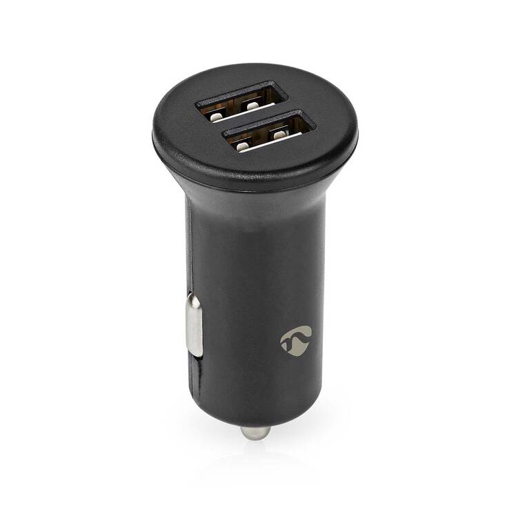 Autolaturi 2x USB-A - 2.4A NEDIS - Puhelintarvikkeet - 155427 - 1