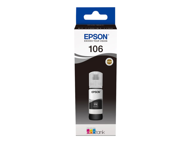 EPSON 106 mustesuihku pullo - Mustesuihkuvärit Epson - 168507 - 1