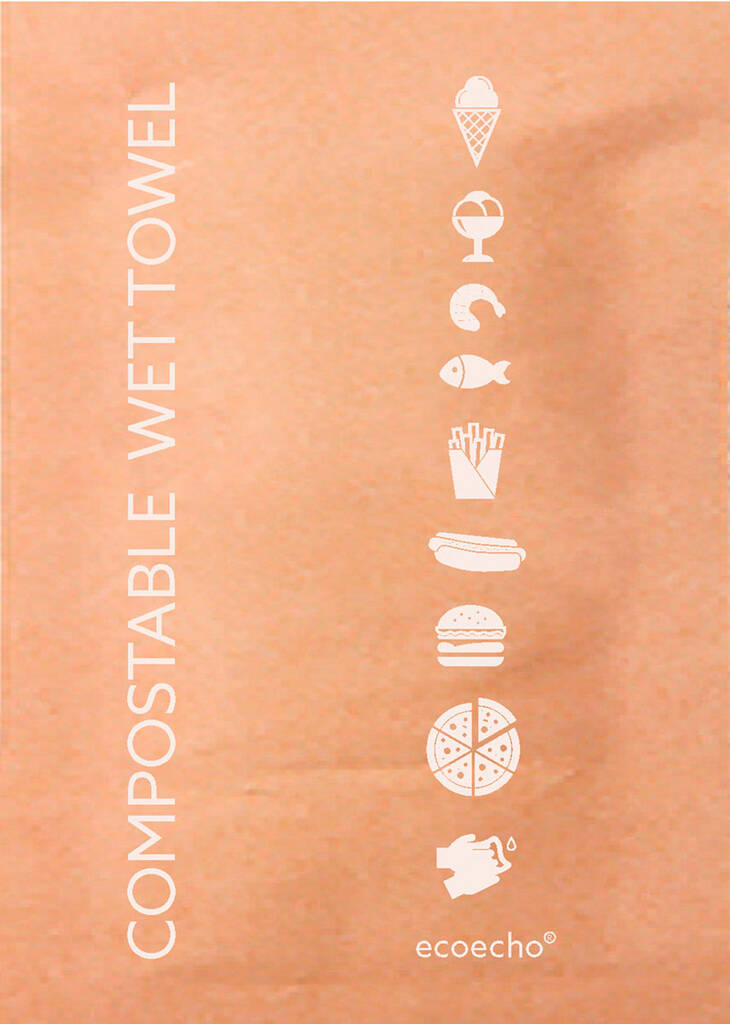 Kosteuspyyhe DUNI Eco Brown - Muut keittiö- ja taloustarvikkeet - 159187 - 1