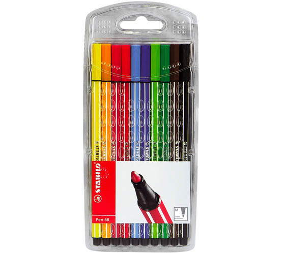 Kuitukärkikynäsarja 1,0mm STABILO 6810 - Kuitukärkikynät - 101297 - 1