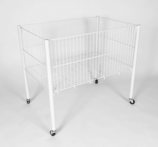 Myymäläkori pyörillä 60x90x80cm - Esillepano- ja varastointihyllyt - 171517 - 1