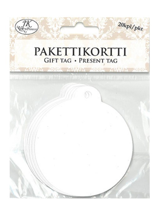 Pakettikortti joulupallo - Askartelutarvikkeet/kartongit - 171927 - 1
