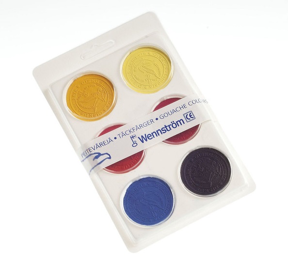 Peiteväripaletti WENNSTRÖM - Vesi- ja peitevärit sekä siveltimet - 102677 - 1