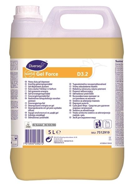 Puhdistusaine Suma Gel force D3 5L - Yleispuhdistusaineet - 175437 - 1