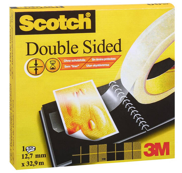 Teippi 12mm/33m SCOTCH 665 - Kaksipuoleiset teipit ja kiinnitystarrat - 111937 - 1