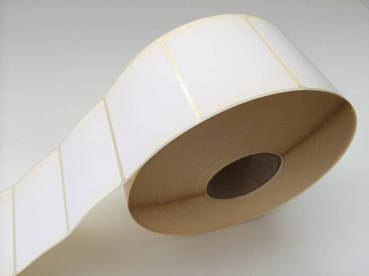 Vaakaetiketti 58x43/40mm - Kassarullat 1-osaiset - 129087 - 1