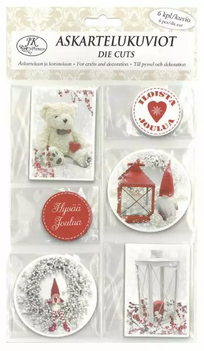 Askartelukuvio Jouluteksti ja -kuvat - Kartongit - 156577 - 1