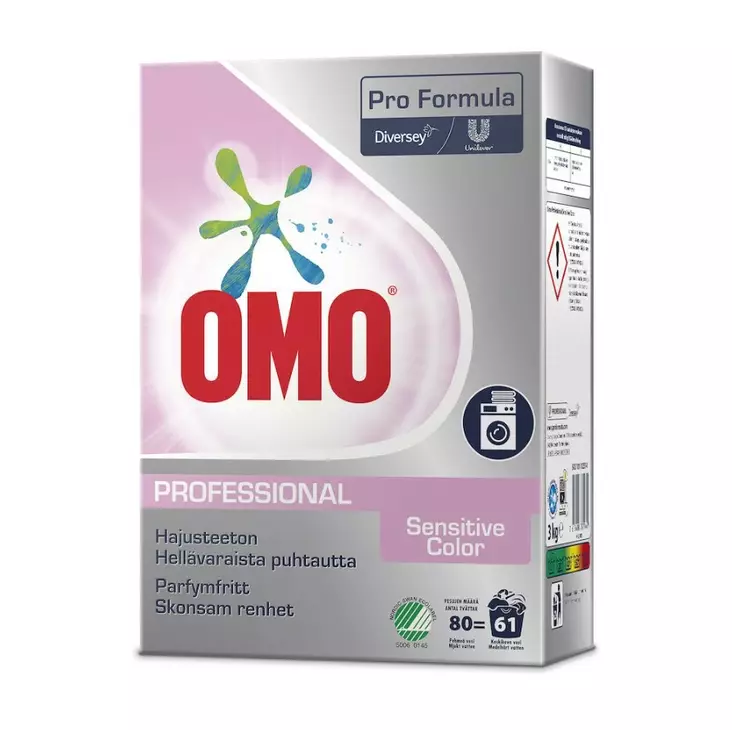 Pyykinpesuaine 3kg OMO Professional - Tekstiilien puhdistus ja huolto - 163737 - 1