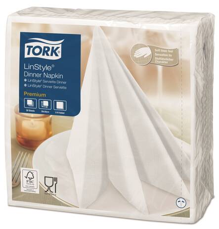 Lautasliina 39x39cm TORK Linstyle Dinner - Servietit ja lautasliinat - 148938 - 1