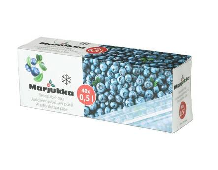 Pakastepussi 0,5L MARJUKKA minigrip - Elintarvikepaperit ja -pussit - 174038 - 1