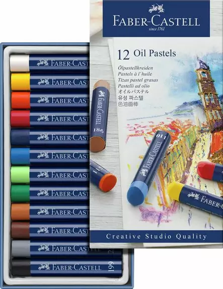 Öljypastelliliitu 12/srj FABER-CASTELL - Väriliidut - 189748 - 1