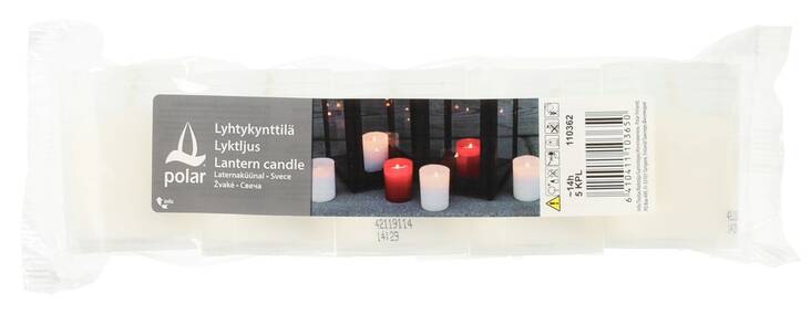 Lyhtykynttilä 5kpl/pkt POLAR - Kynttilät, lyhdyt ja tarvikkeet - 143728 - 1
