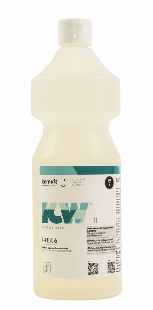 Puhdistusaine 1L KW I-TEK 6 - Rasvan ja pinttyneen lian poistoaineet - 173218 - 1