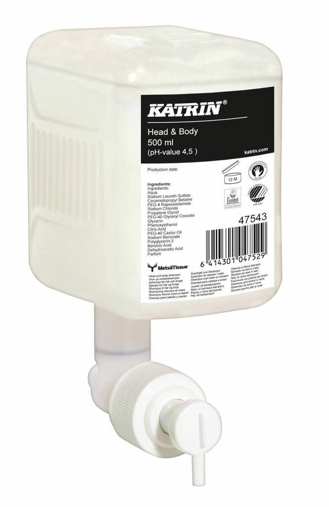 Suihkusaippua 500ml KATRIN Head & Body - Käsien ja vartalonpesu - 156428 - 1