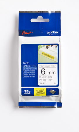 Tarranauha BROTHER 6mmx8m TZE-S211 - Tarranauhat Brother - 117478 - 1
