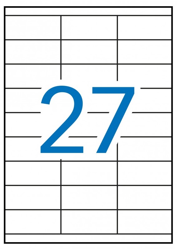 Tulostustarra 70x30 APLI 27-jak - Tulostus- ja kopiotarrat - 122458 - 1