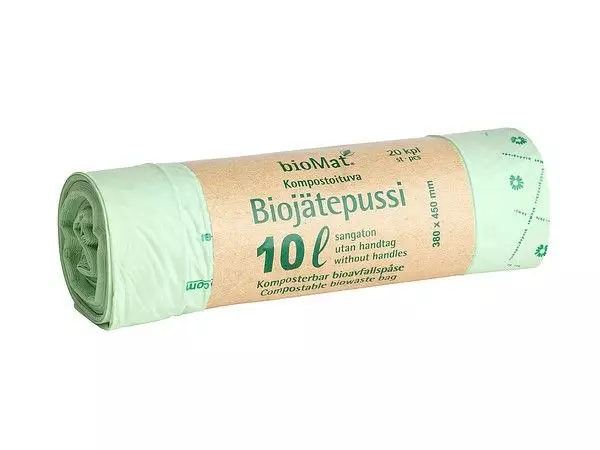 Biojätepussi 10L BIOMAT 20kpl/rll - Biojätepussit - 190238 - 1