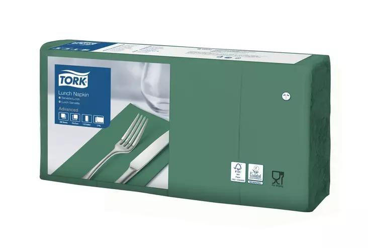 Lautasliina 33x33cm 1/8 TORK Lunch - Servietit ja lautasliinat - 163728 - 1