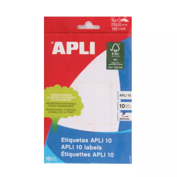 Tarraetiketti 20x50mm APLI - Etiketit-, tulostuskortit ja tarrakalvot - 111688 - 1