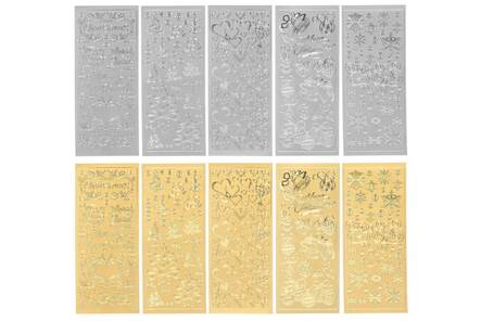 Ääriviivatarra lajitelma JOULU - Tarrat ja tarrakirjat - 153889 - 1