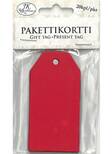 Pakettikortti punainen - Askartelutarvikkeet/kartongit - 171929 - 1