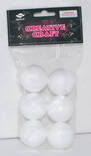 Styrox-pallo 4,5cm 6kpl/pss - Askartelutarvikkeet - 136039 - 1