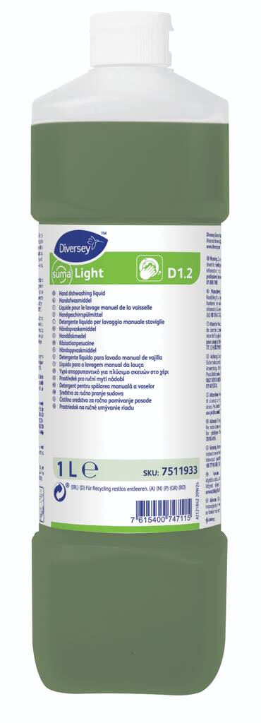 Astianpesuaine 1L Suma Light DIVERSEY - Astianpesuaineet ja keittiön puhtaus - 170409 - 1