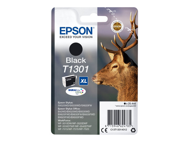 EPSON T1301 XL mustesuihku - Mustesuihkuvärit Epson - 154529 - 1