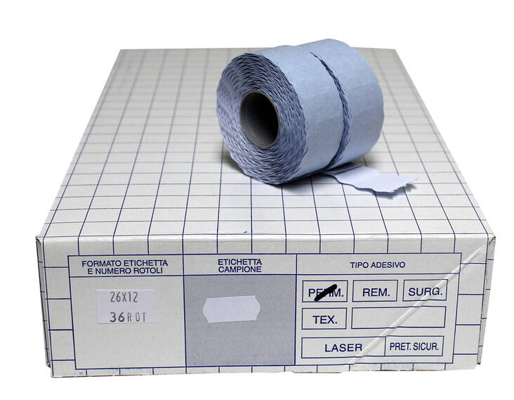 Hinnoittelukoneen etiketti BLITZ 26x12 - Hinnoittelukoneen nauhat ja väritelat - 107729 - 1