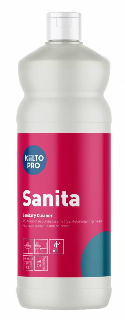 Puhdistusaine 1L KIILTO Sanita - Saniteettitilojen puhdistusaineet - 151969 - 1