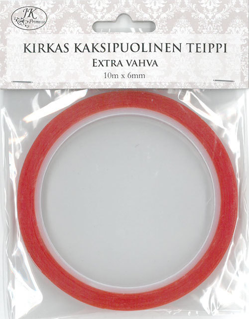 Teippi 6mm/10m ekstravahva - Kaksipuoleiset teipit ja kiinnitystarrat - 159379 - 1