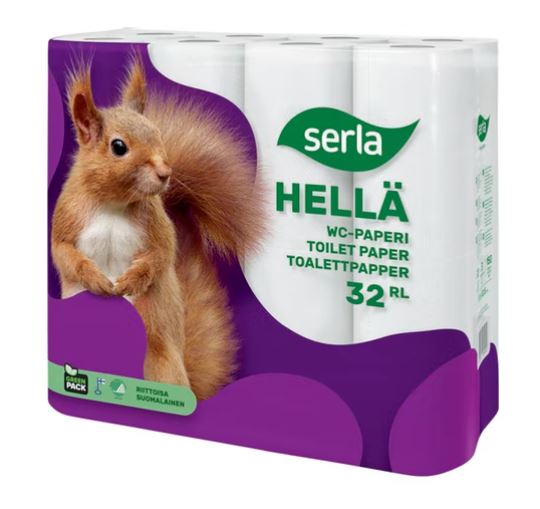 WC-paperi SERLA Hellä - Pikkurullat ja annostelijat - 169859 - 1