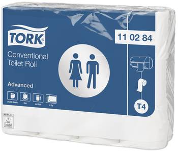 WC-paperi TORK Advanced T4 - Pikkurullat ja annostelijat - 122469 - 1