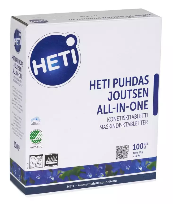Konetiskitabletti HETI Puhdas Joutsen - Astianpesuaineet ja keittiön puhtaus - 151479 - 1