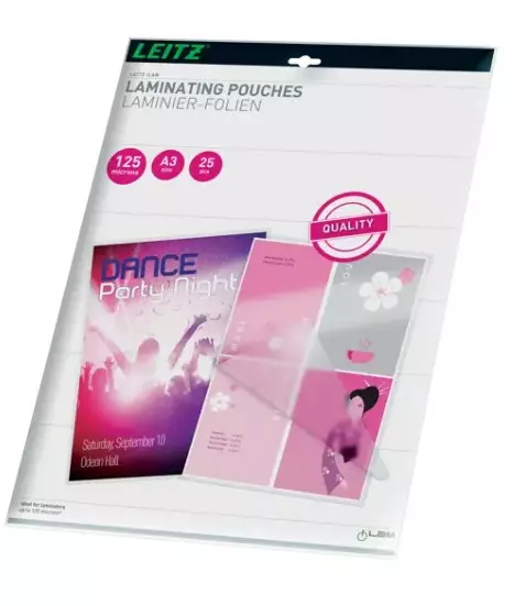 Laminointitasku A3 125mic LEITZ - Laminointitaskut - 185829 - 1