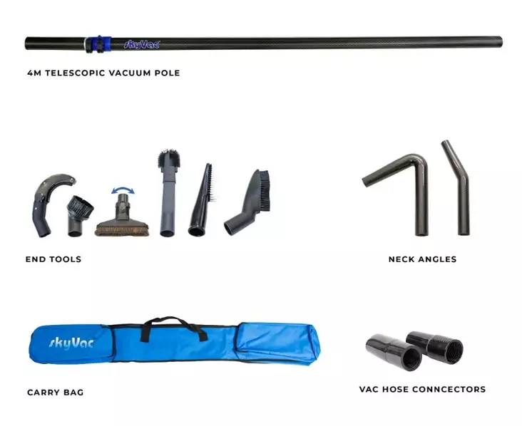 Teleskooppiputkipaketti 4m SKYVAC Ergo - Imuritarvikkeet - 184699 - 1